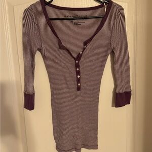 Aeropostale Purple Striped Top